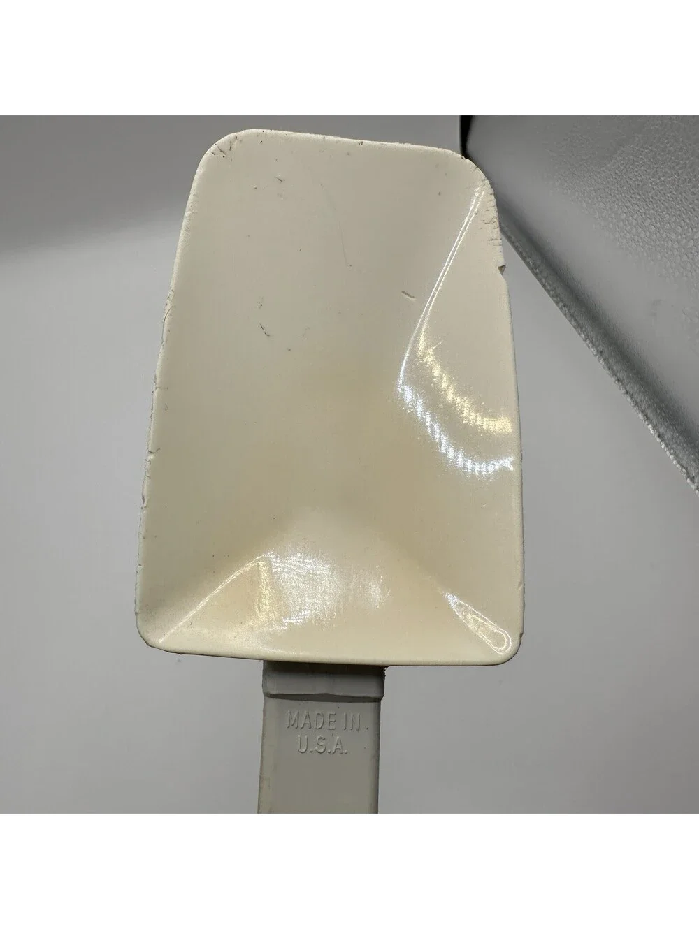 Pampered Chef Mix ‘N Scraper Large Silicone Spatula White USA Heat Resistant 12”